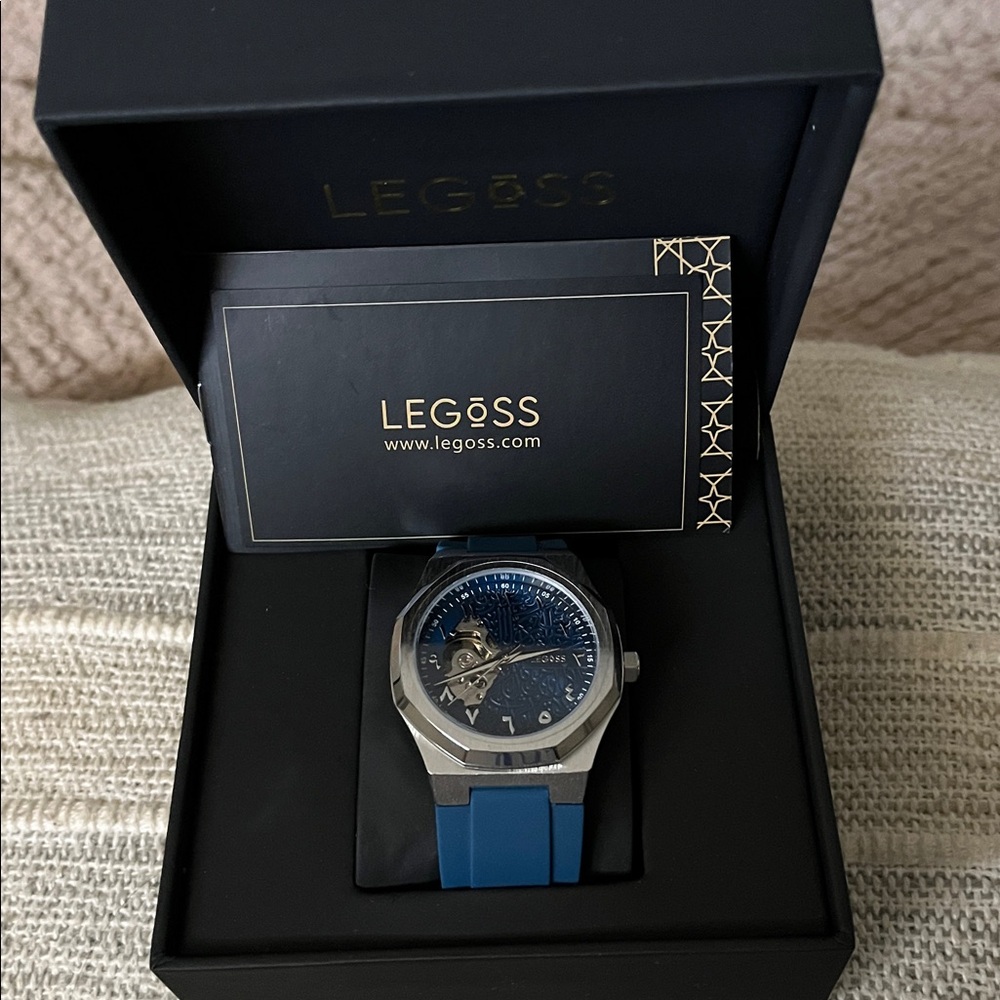 Legoss Blue and Silver Watch